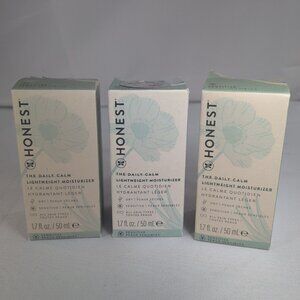 3 Set Honest The Daily Calm Lightweight Moisturizer 50ml 1.7oz Sensitive Vegan